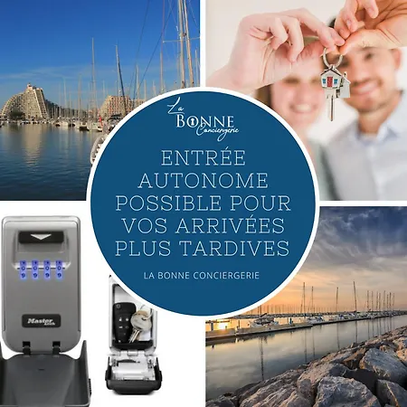 Luxury Mind Vue Exceptionnelle Pied Dans L'eau Parkings Prives 2 Places Climatisation Hyper Centre D'exception ラ・グランド・モット