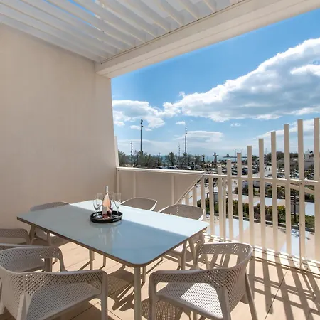 Luxury Mind Vue Exceptionnelle Pied Dans L'eau Parkings Prives 2 Places Climatisation Hyper Centre D'exception アパート ラ・グランド・モット