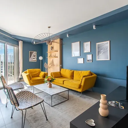 アパート Luxury Mind Vue Exceptionnelle Pied Dans L'eau Parkings Prives 2 Places Climatisation Hyper Centre D'exception ラ・グランド・モット